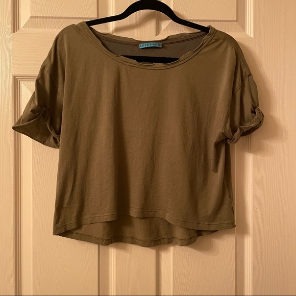 Alice + Olivia Green Top / Size M - Picture 4 of 7